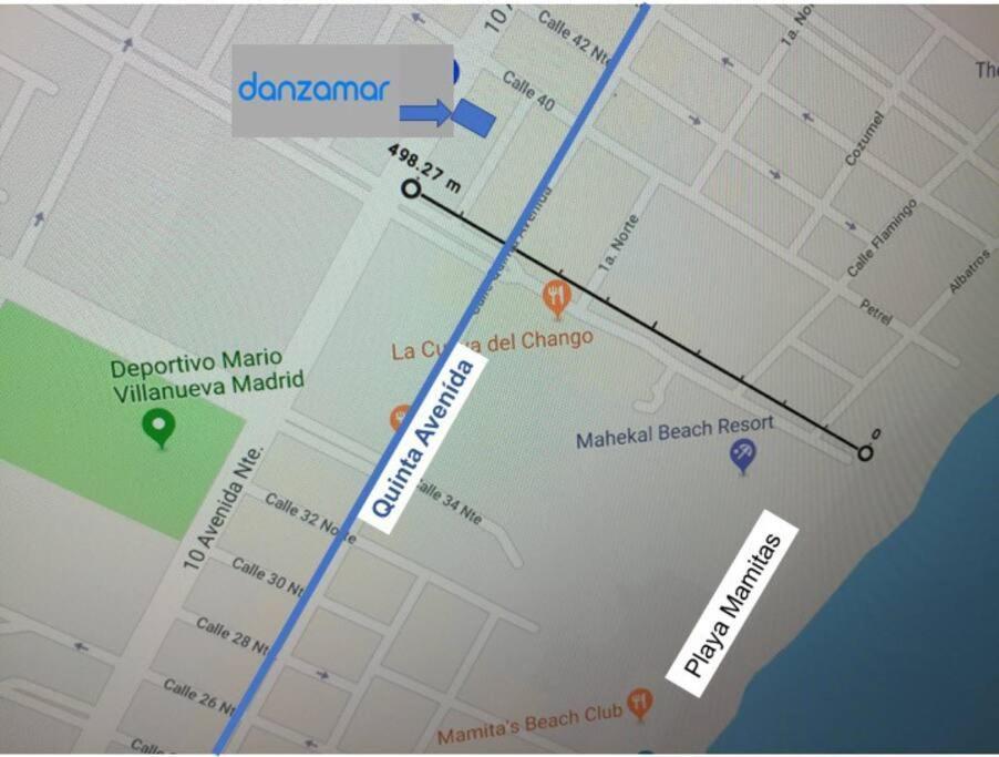 Danzamar 7, Modern Apartment 2 Blocks Away From 5Th Avenue 普拉亚卡门 外观 照片